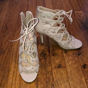 LaurenConrad nude leather heels